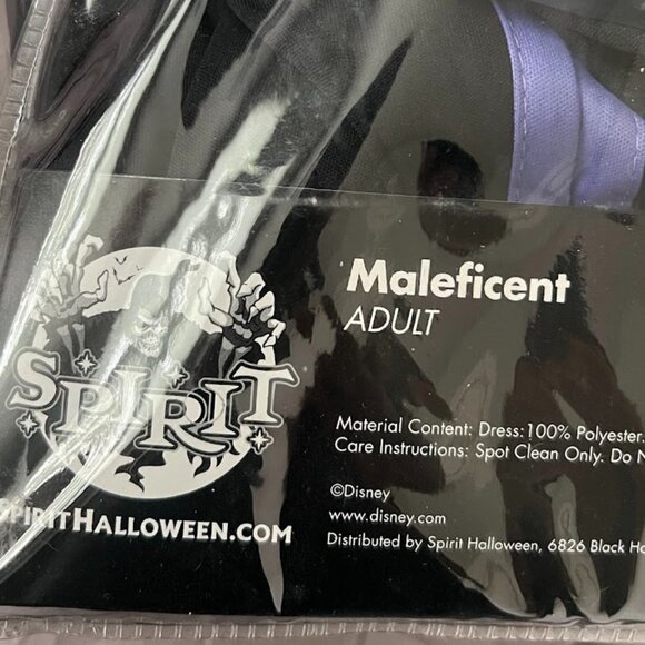 NEW Spirit Disney Villains Maleficent Costume Adult Size Medium 8-10 NEW - Picture 6 of 6